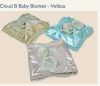 Подарочный набор для новорожденного: Велюровое мягкое детское одеяло для коляски или автокресла, размер 102 х 76 см и мягкая игрушка погремушка